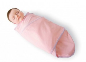 Swaddling a newborn baby