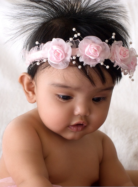 baby hair bands with flowers