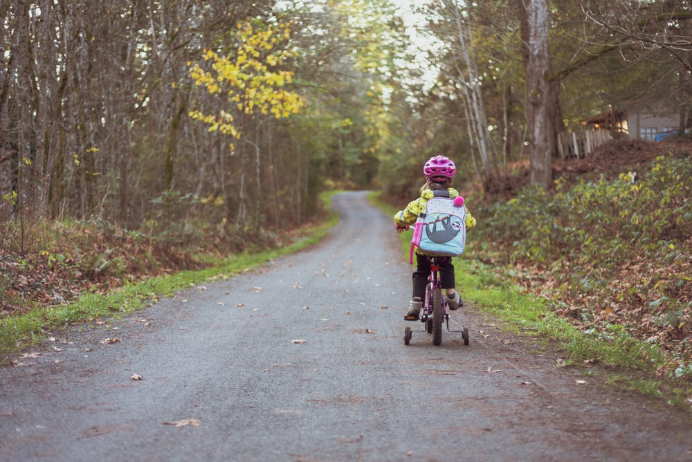 kids riding cycle